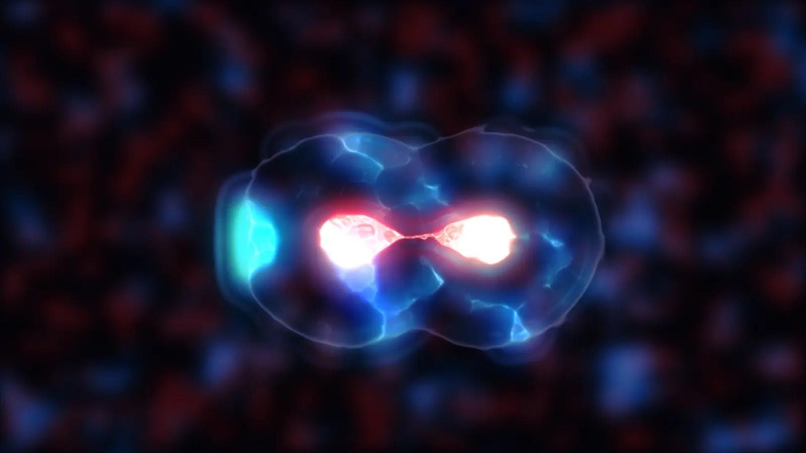 Illustration of glowing cells