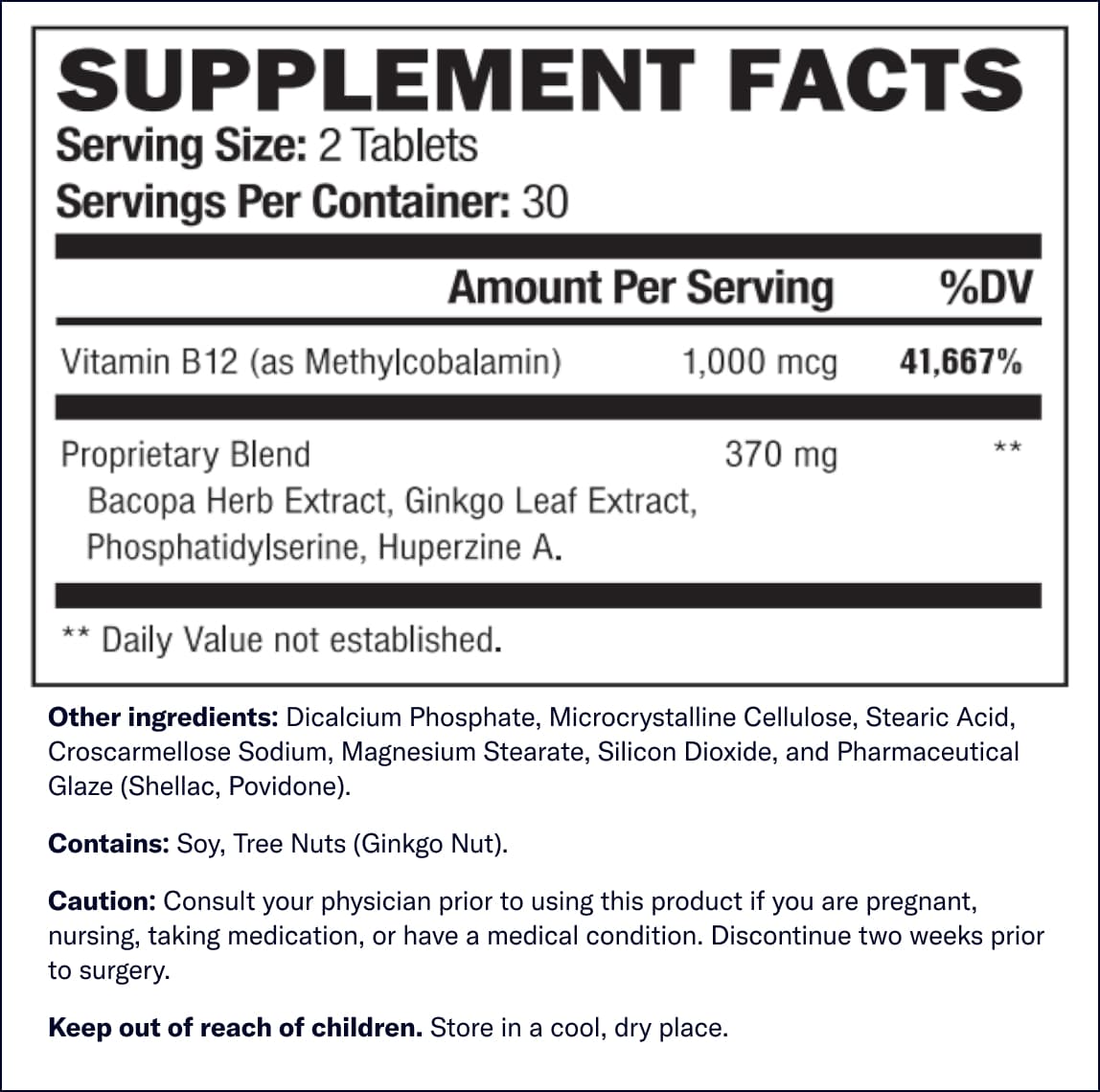 Youthful Brain Ingredients