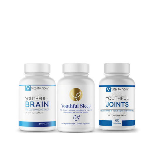 Memory, Sleep & Mobility Bundle bundle by Vitality Now - bottle set