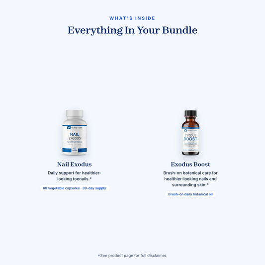 Complete Nail System bundle contents: Nail Exodus, Exodus Boost