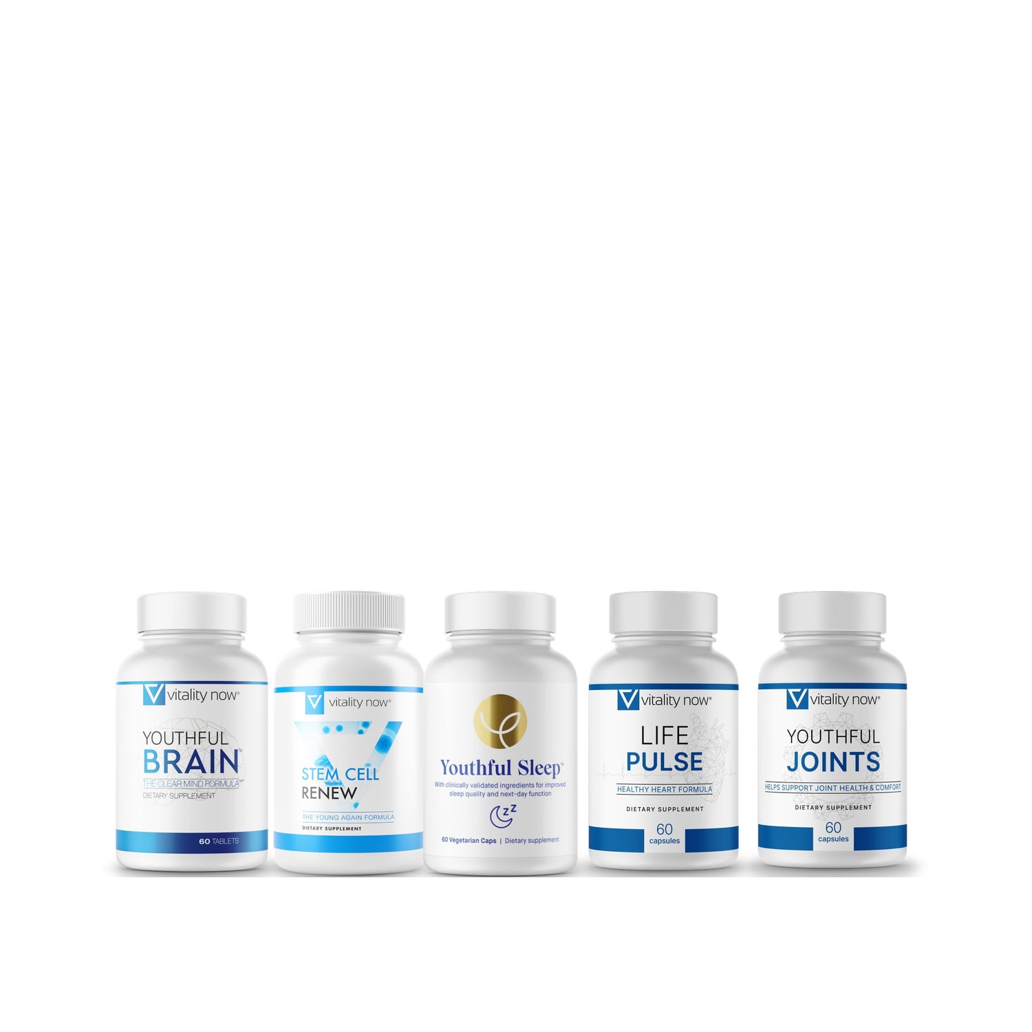 Complete Wellness Stack bundle by Vitality Now - bottle set