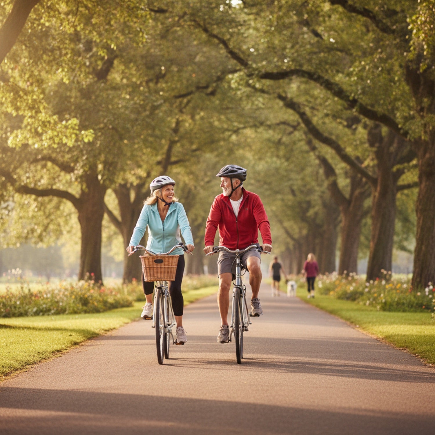 Active older adult enjoying everyday life