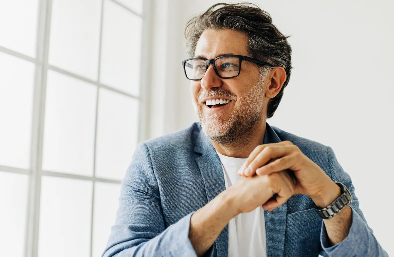 Confident older man