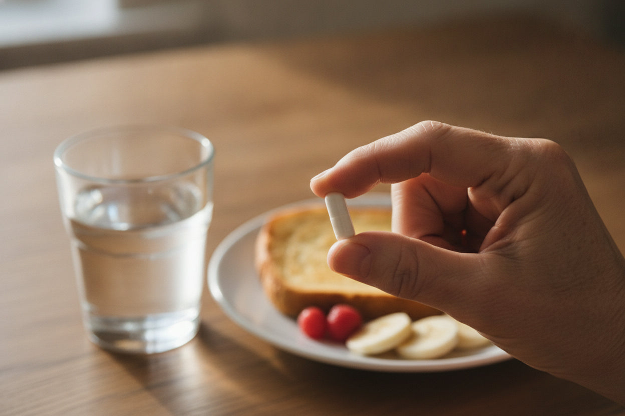 Taking Youthful Brain with breakfast