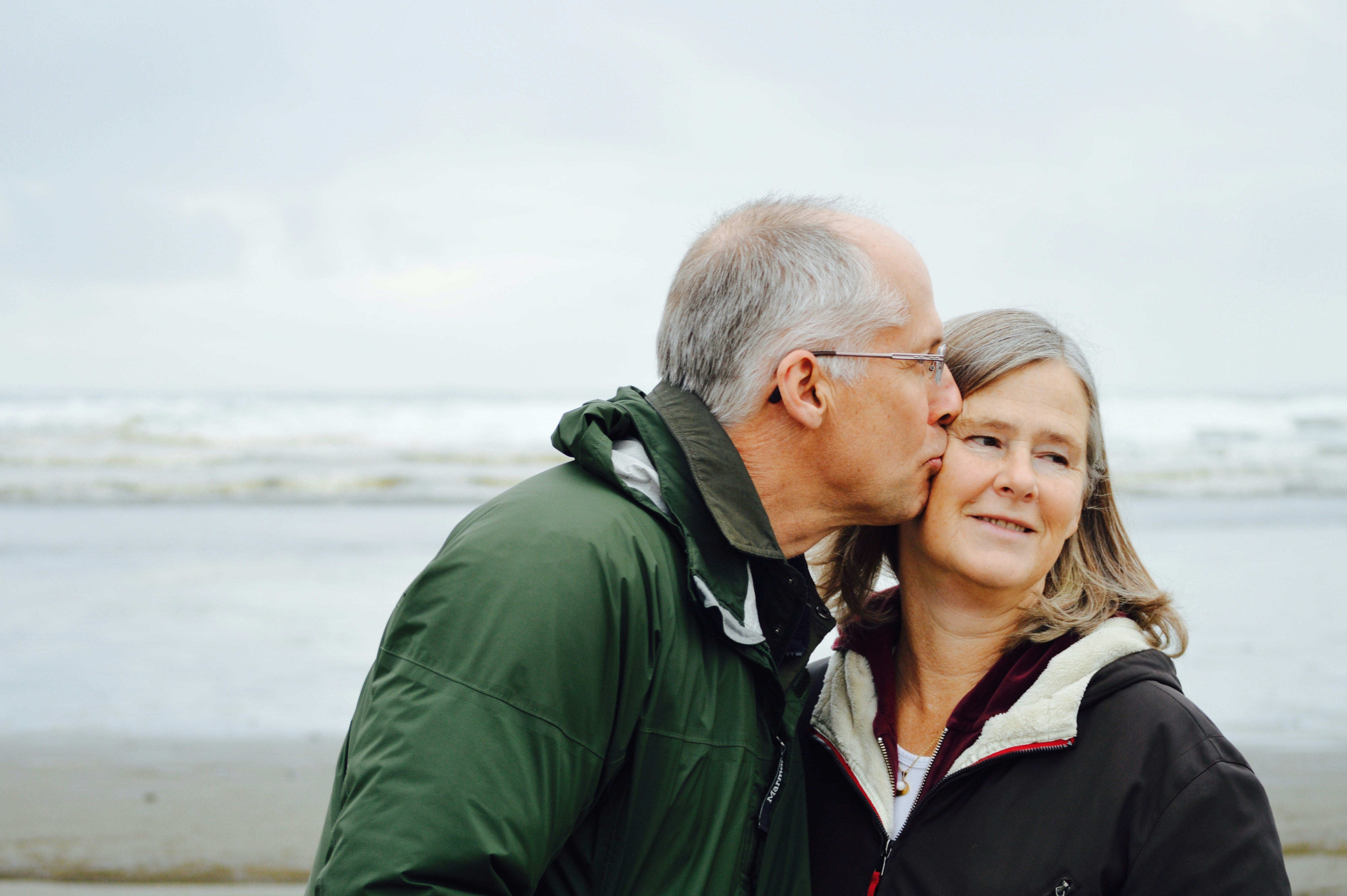 Couple staying close and engaged in later life