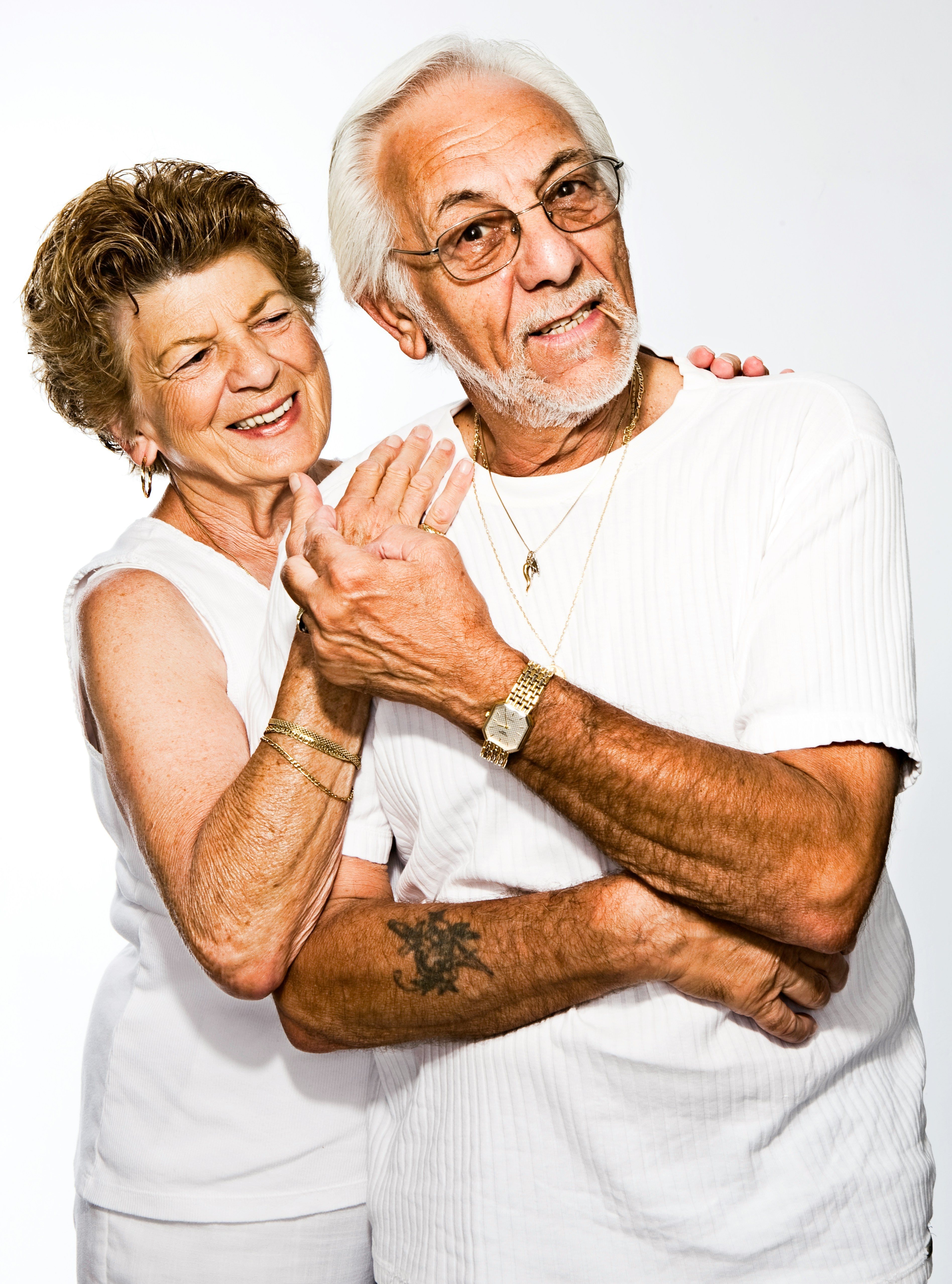 Couple staying active and engaged in their seventies