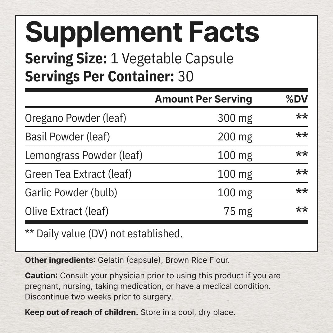 Supplement Facts panel