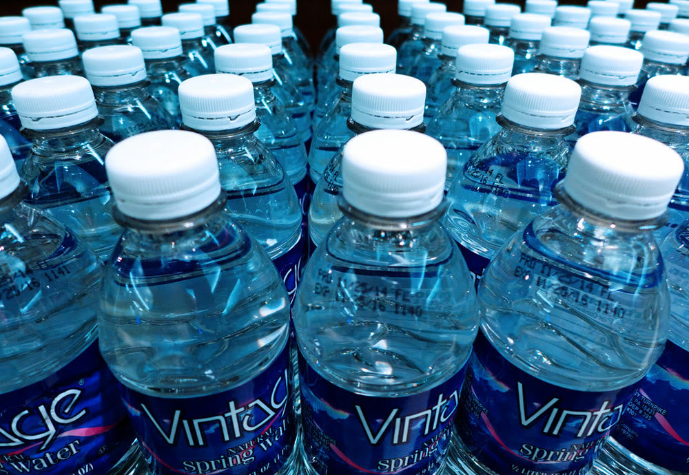 Plastic bottled water